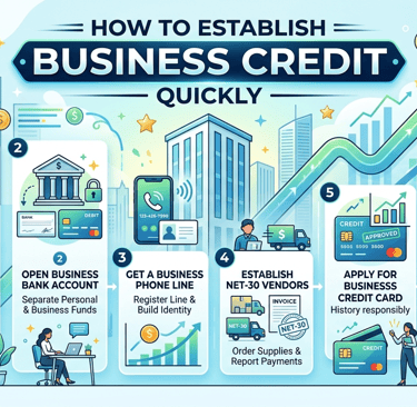 how to establish business credit quickly