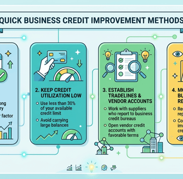 quick business credit improvement methods