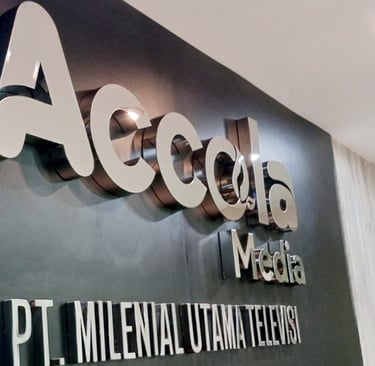 Huruf Timbul memiliki beberapa material atau bahan