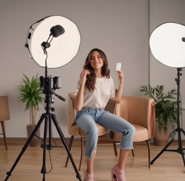 Behind-the-scenes moment of our team coordinating a campaign shoot, highlighting a blend of tech and athletic energy.