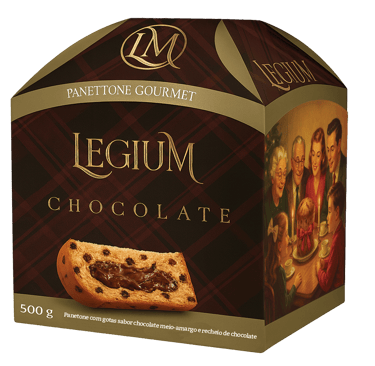 Panettone trufado de chocolate