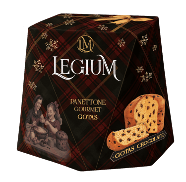 Panettone de gotas de chocolate