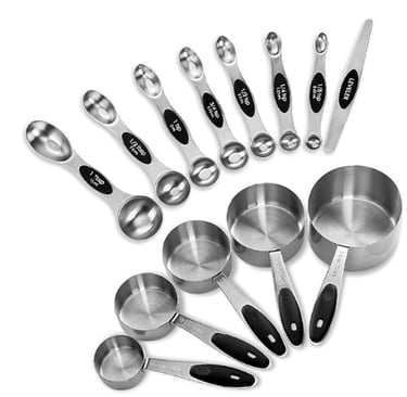 I'm all about precision in the kitchen, and these stainless steel measuring tools are perfect!