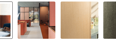 Premium fabric wall finish examples in residential interiors