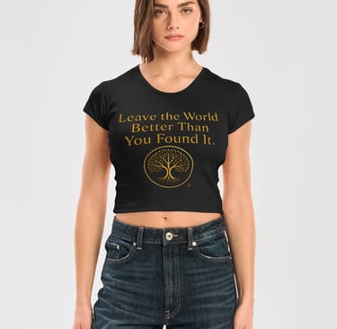LA Apparel Womens Ribbed Baby Tee Crop Top