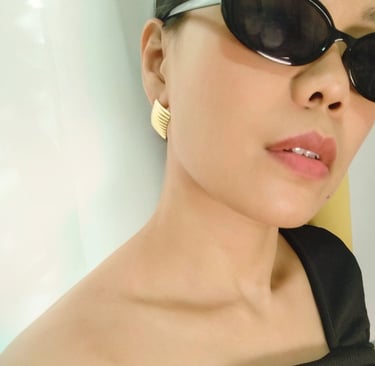 gold plated earrings for office wear style