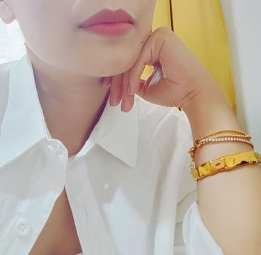 gold plated statement bangles bracelet
