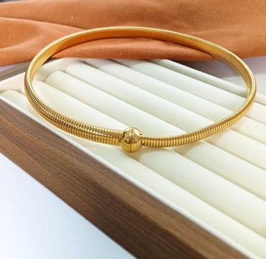 2-in-1 gold plated necklace and bracelet