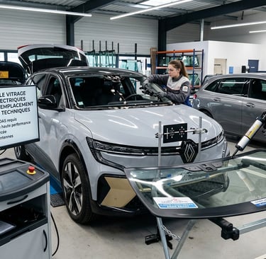 vitrage véhicules électriques