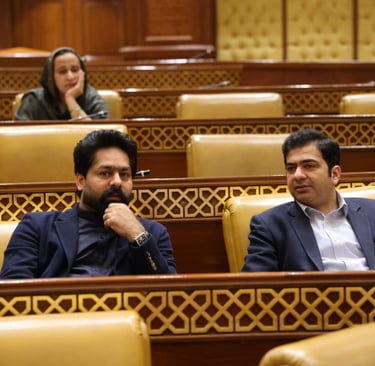 Saqib Khan Chadhar with his fellow in Punajb Assembly