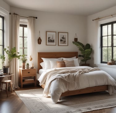 white sectional couch beside white wooden table