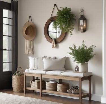 a couple of dresses in a display case