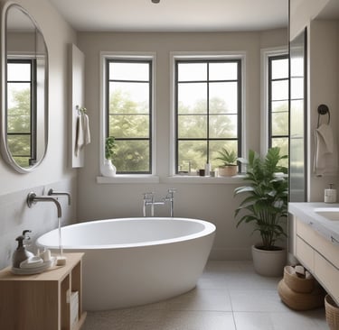 Bright living room with modern inventory