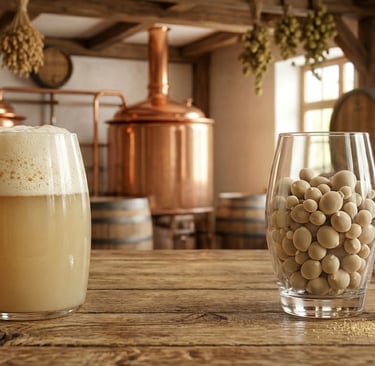 Diferentes estados de la levadura cervecera: fermentación líquida con krausen, cepas líquida