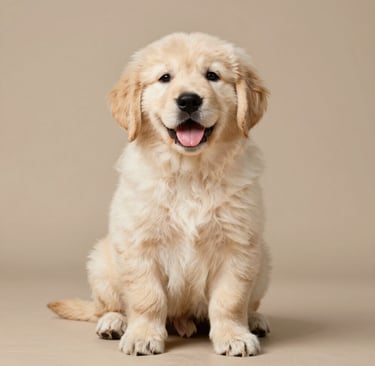 A joyful golden retriever eagerly eating fresh dog food from a stylish bowl.