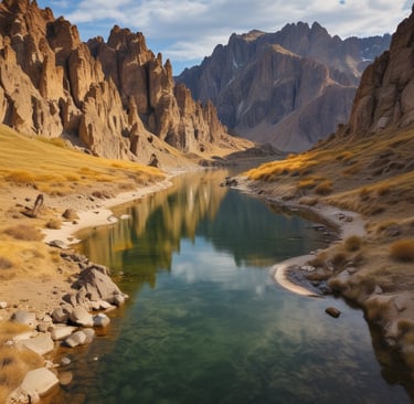 A serene sunrise over a winding mountain road, inviting travelers to begin their next adventure.