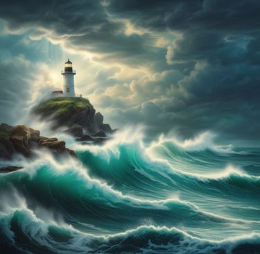 A cozy flat lay of a Kingdom Threads faith-inspired t-shirt, an open devotional book, and a steaming cup of coffee on a wooden table.