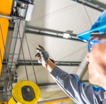 Crane inspector | SLA Crane | Safe Lifting | Carrying out crane inspection