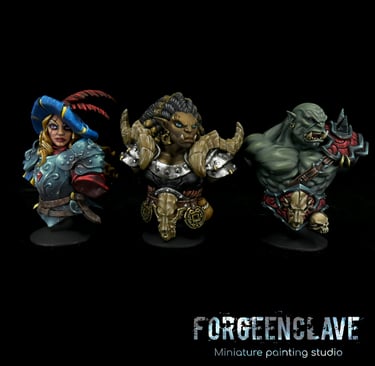 dark fantasy bust grimdark commission artisan guild
