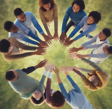 A close-up of hands gently holding, symbolizing trust and support in mental health care.