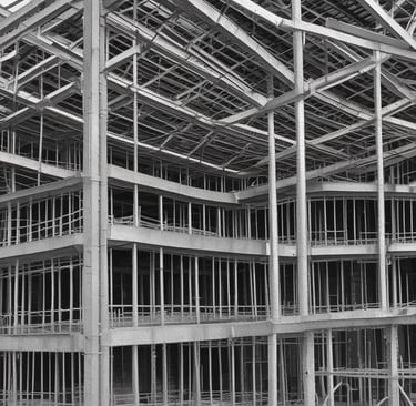Interior view of a bright living room with modern furniture