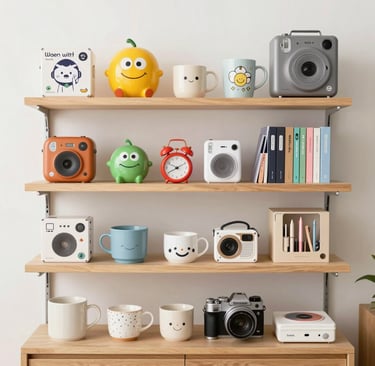 Traditional Japanese snacks arranged on a colorful plate