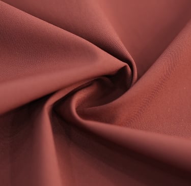 Red woven fabric with smooth texture