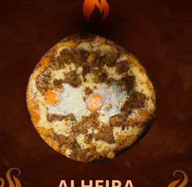 Pizza de Alheira artesanal da Pizzaria Caraíva no Prior Velho, Lisboa