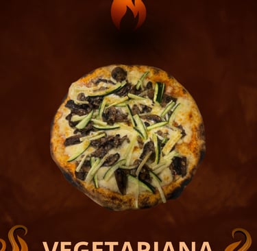Pizza vegetariana artesanal com ingredientes frescos da Pizzaria Caraíva em Lisboa