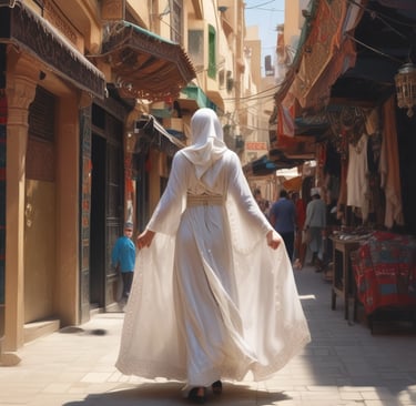 femme méditerranéenne moderne inspirée par la culture tunisienne