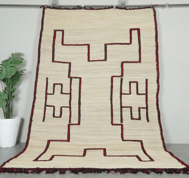 natte hsira artisanale en fibres végétales typique d’Afrique du Nord