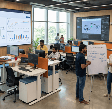 Indian Global Capability Centers transforming from IT support to advanced AI innovation labs.