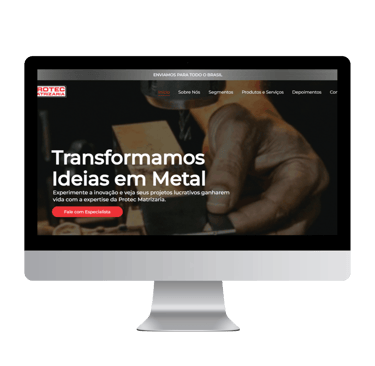 Site Protec Matrizaria | Plurie Comunicação | Agência de Publicidade, Marketing e Gestão 