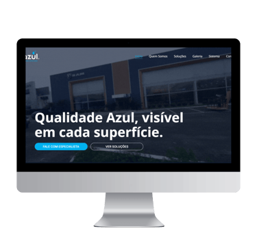 Site Azul Limpezas | Plurie Comunicação | Agência de Publicidade, Marketing e Gestão 