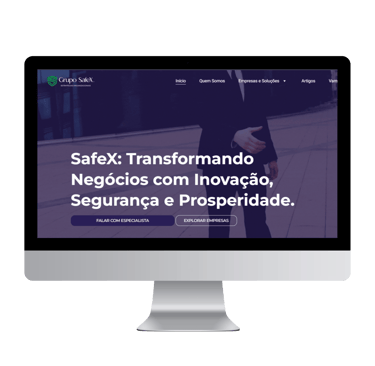 Site Grupo SafeX | Plurie Comunicação | Agência de Publicidade, Marketing e Gestão 