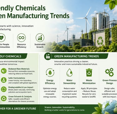 Eco-Friendly Chemicals and Green Manufacturing Trends