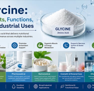 Glycine: Benefits, Functions, and Industrial Uses