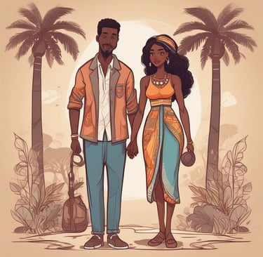 Couple lying in bed together