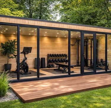 Studio de jardin salle de sport