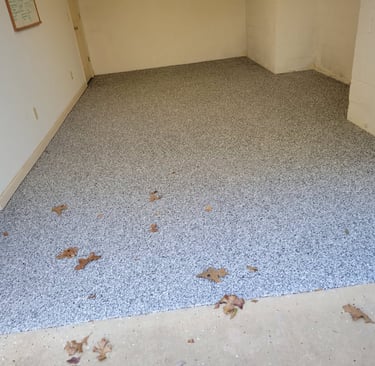 a room with a door open and a door open