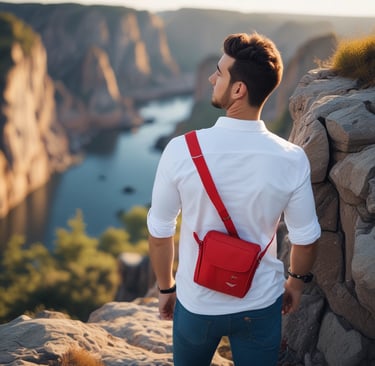 A stylish display of men's designer clothing from Michael Kors.