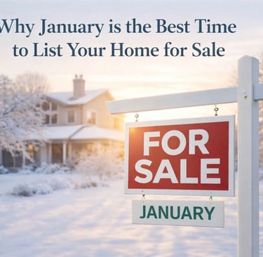 January as a smart time to list a house for sale.