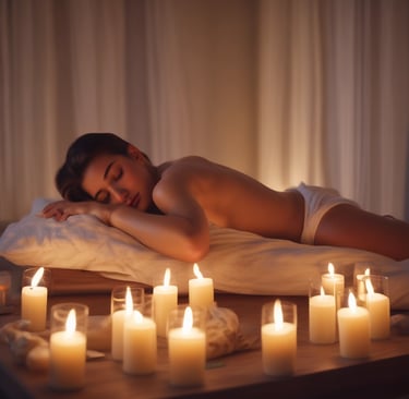 Contemporary view of body contouring equipment in a stylish, calming treatment room with muted white and grey tones.