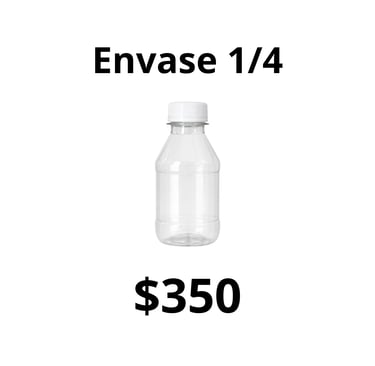 Envase vacío de 1/4 por mayor para revendedores