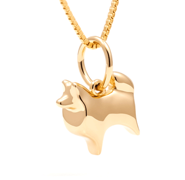 Corrente e pingente em ouro 18k - joia pet