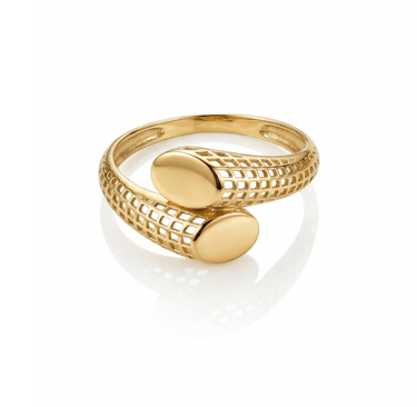 Anel Entrelaçado Ouro amarelo 18k