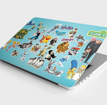 cartoon laptop skin