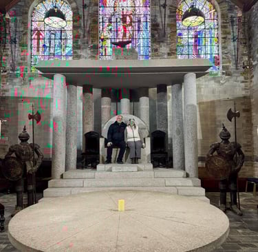 At King Arthur's Hall in Tintagel