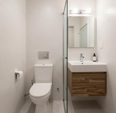 A well-organized wardrobe with high-quality materials and thoughtful storage solutions.