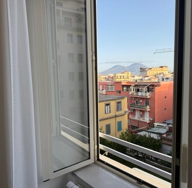 vista da una delle camere